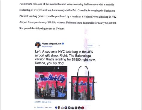 alyssa vignan fake balenciaga